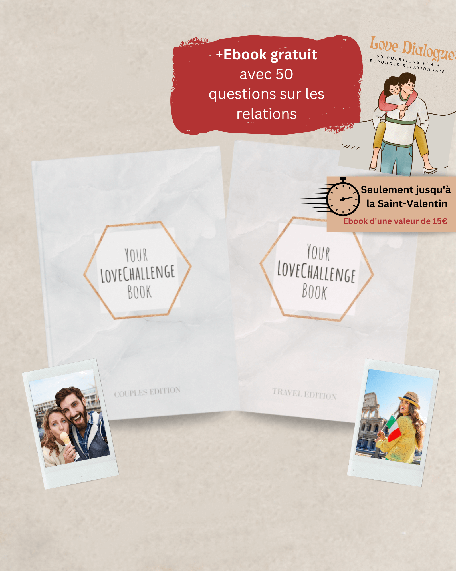 Bundle Couple - (Voyage + Couple Édition + Livre E-Book avec 50 questions pour ton partenaire)