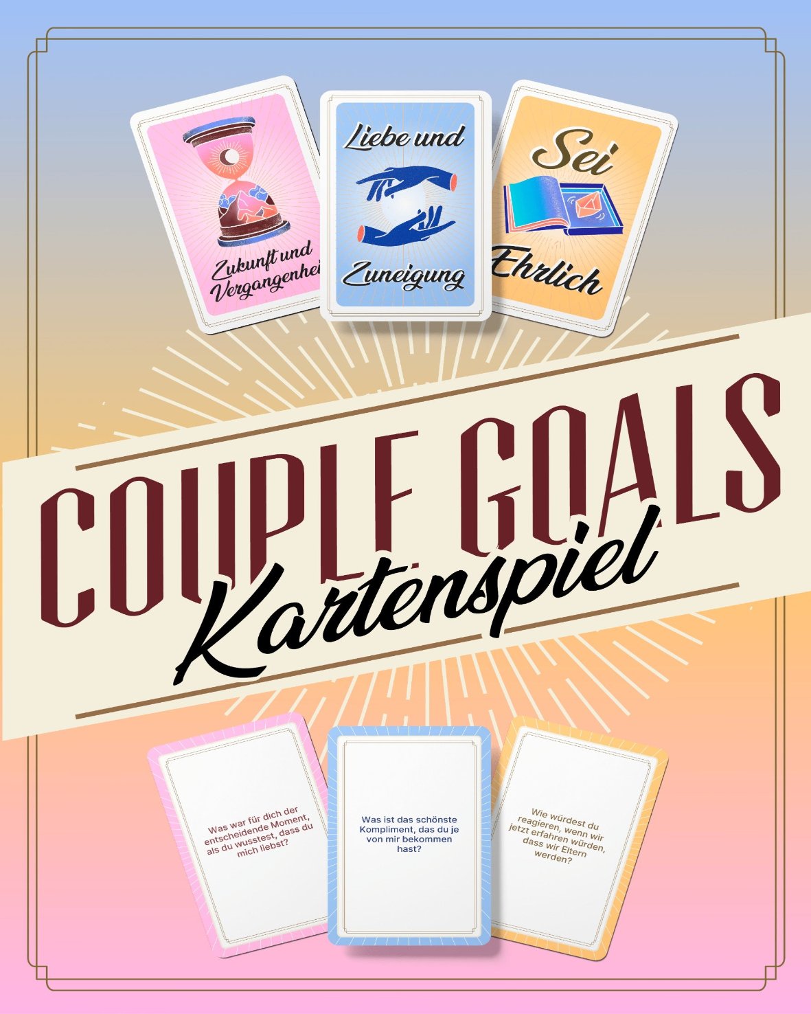 (NEU) Couple Goals Spielkarten